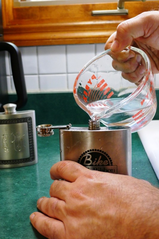 fill with booze