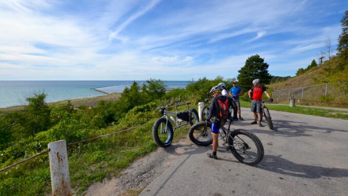 Overlooking the Betsie River Channel