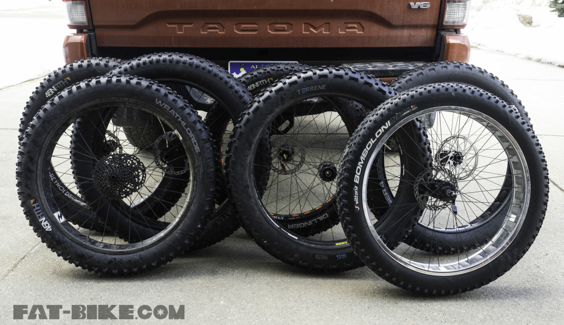 fat bike wheel collage