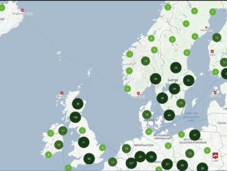 map of global fat bike trails centered on northern europe