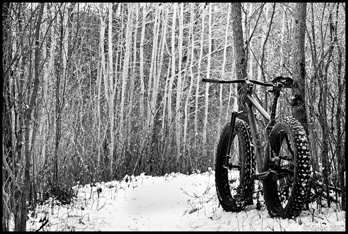 fatbike in the snow