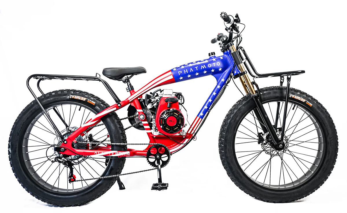 fat-bike with gas engine