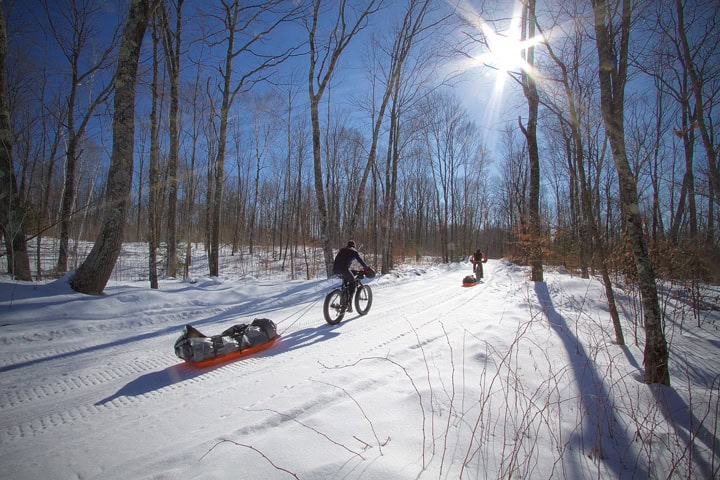 fat-bike pull sled for loads