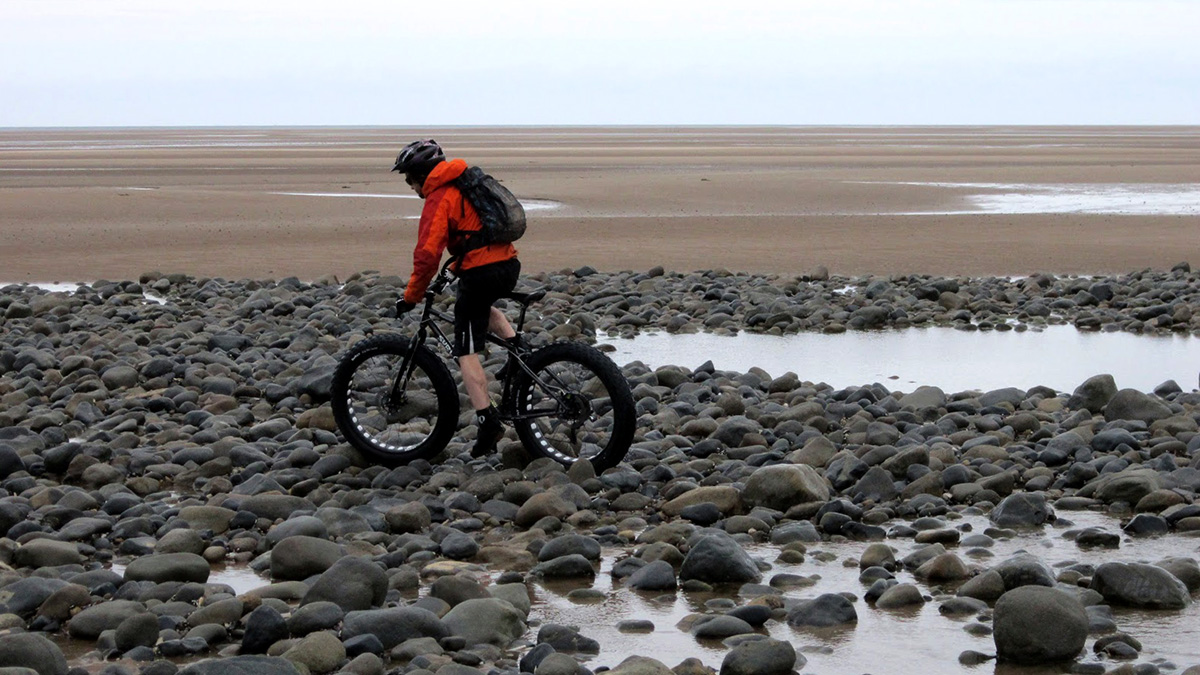 Scotland beach fatbike ride