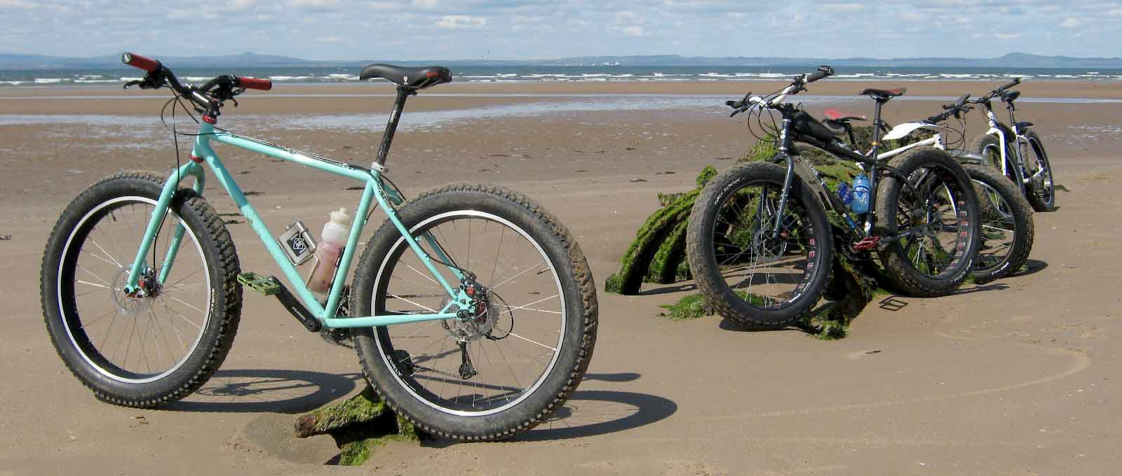 Scotland fatbike on the beach
