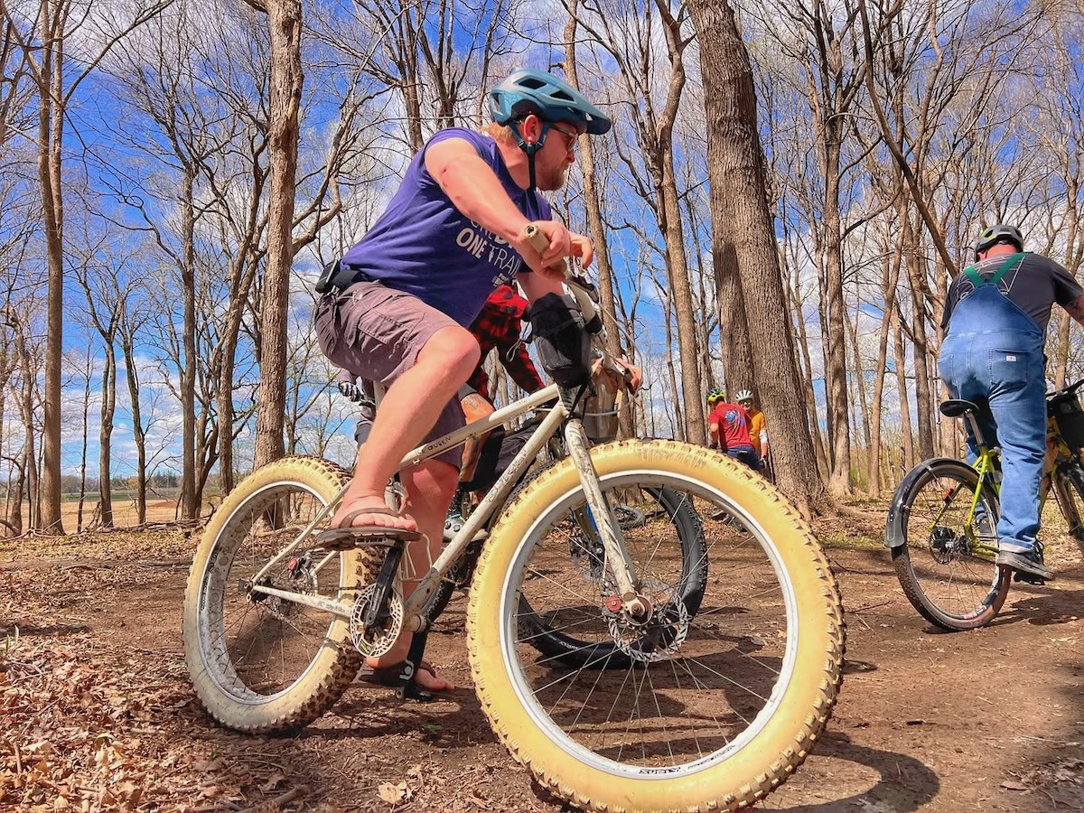 fatbiking in osage iowa