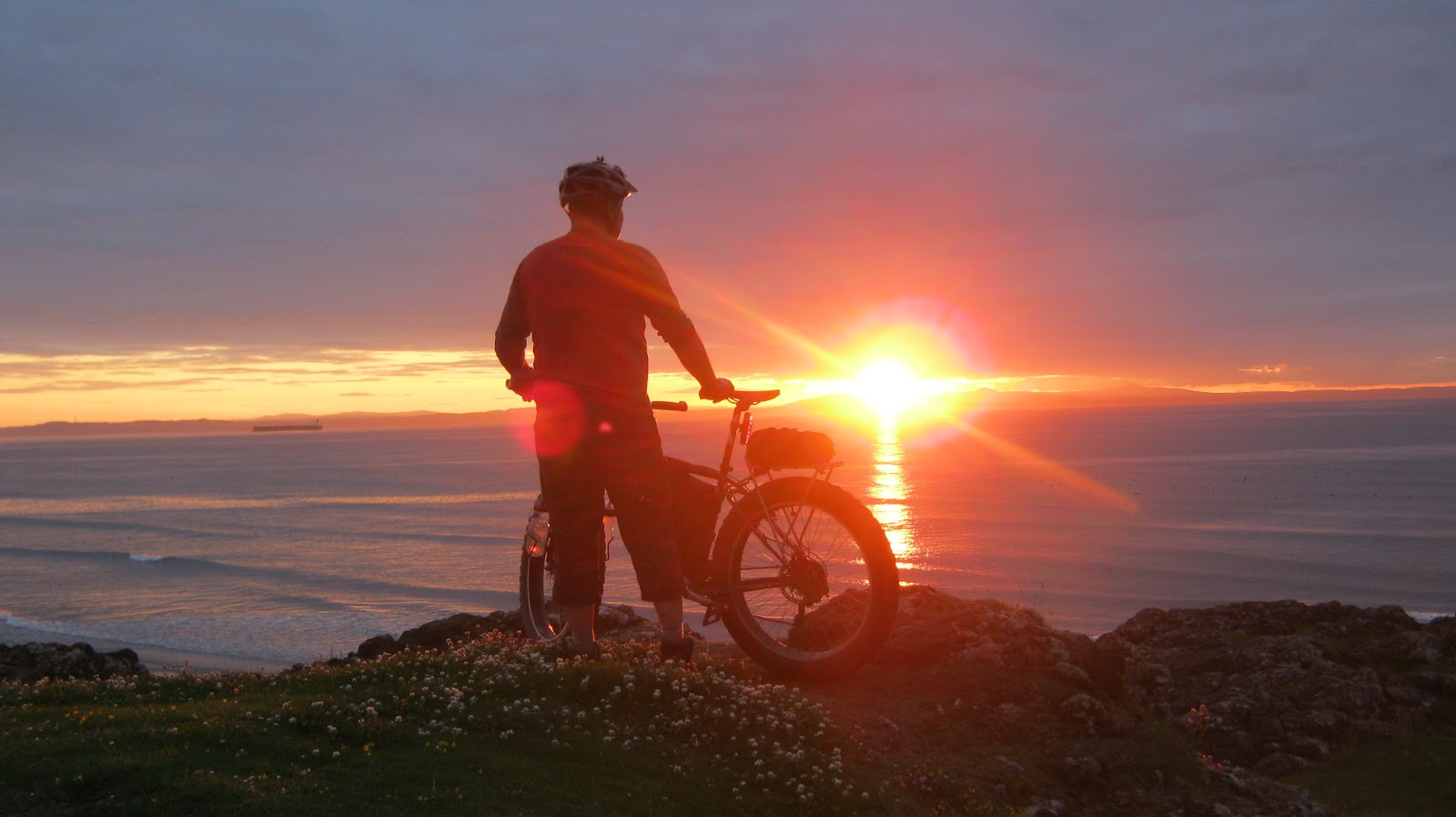 scottish fatbike sunset