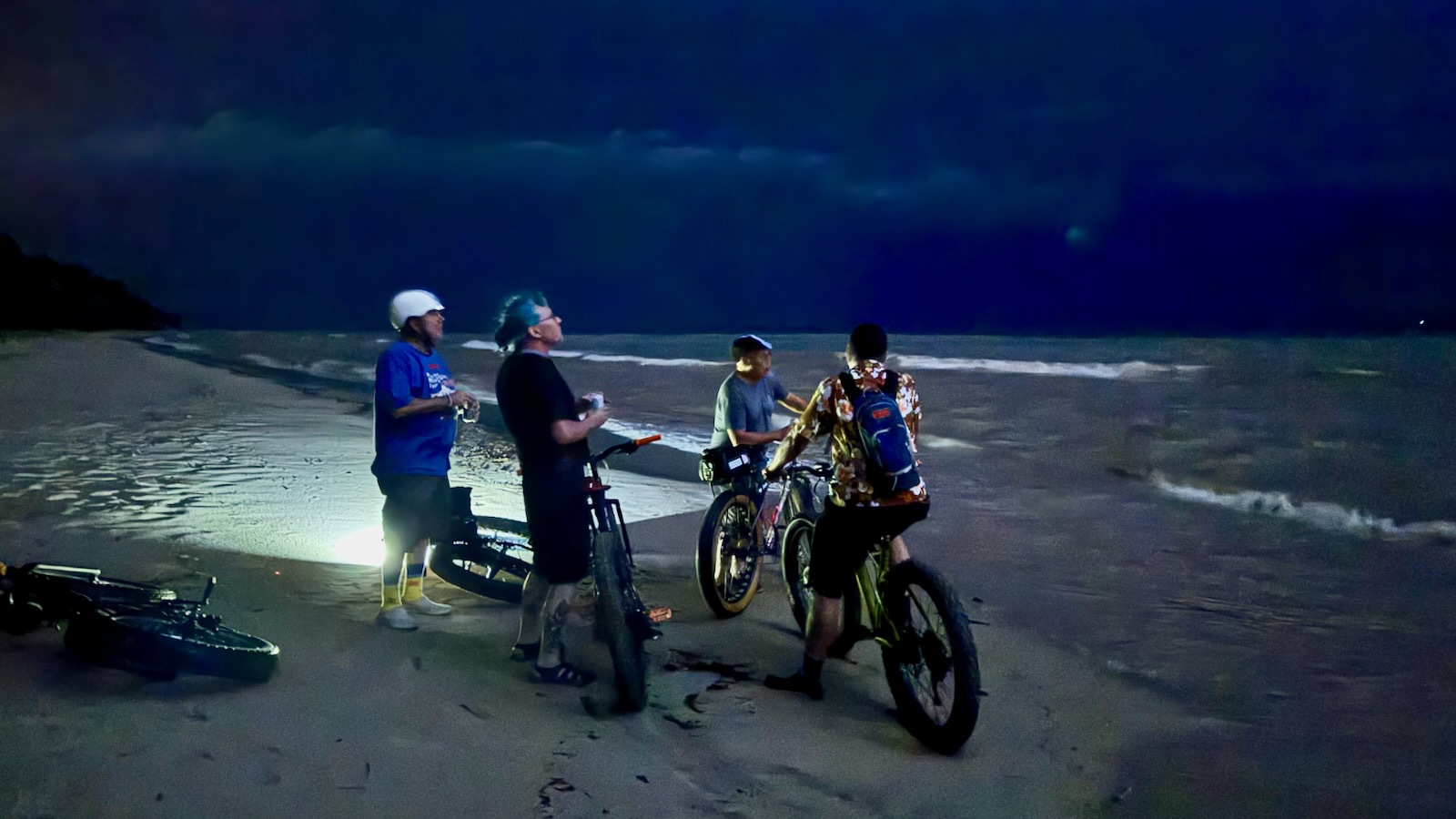 full moon beach ride