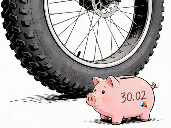 fat bike piggy bank